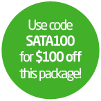 Use code SATA100 for $100 off this package!